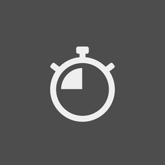 Stopwatch flat vector icon