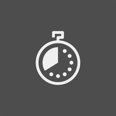 Stopwatch flat vector icon