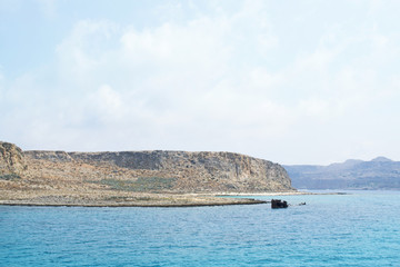 Splendida isola di Gramvousa, mare azzurro cristallino - Grecia