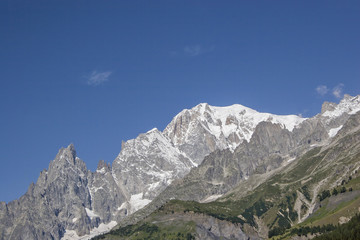Fototapeta na wymiar Mont Blancmassif - das Dach Europas