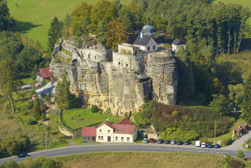  Rock castle and hermitage Sloup on the cliff, Sloup v Cechach, Czech Republic
