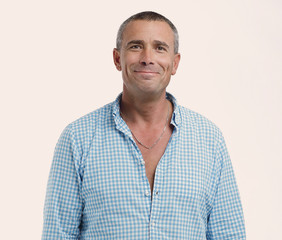 closeup portrait of a confident male