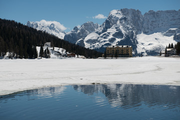 a scenic shot of the alps in switzerland