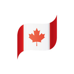Fototapeta na wymiar Canada flag, vector illustration