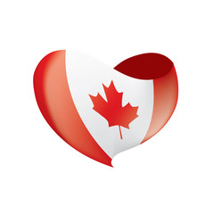 Obraz premium Canada flag, vector illustration