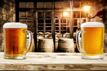 cold beer and space for your bottle 