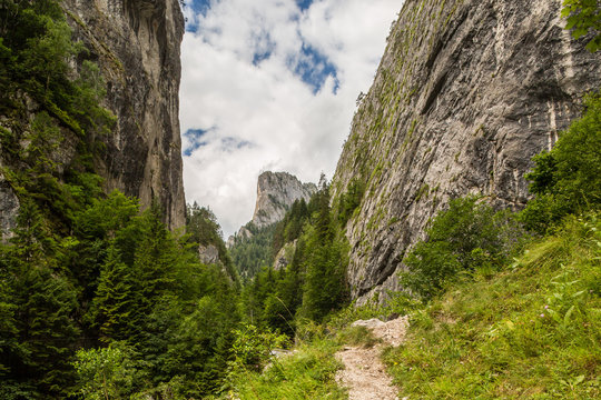 The mountains peak of the Altar of Bicaz Canyon