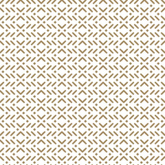 Vector geometric seamless pattern in Asian style. Gold and white texture. Mesh pattern.