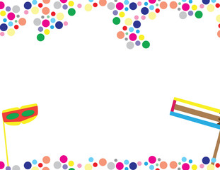 Happy Purim white background 