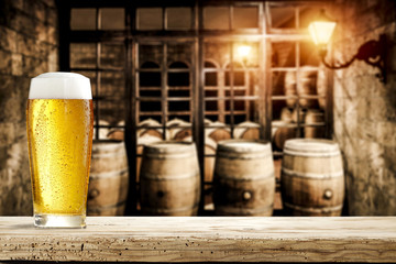 cold beer and free space for your decoration. 