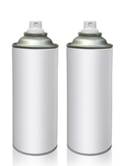 aerosol bottle isolated on white background