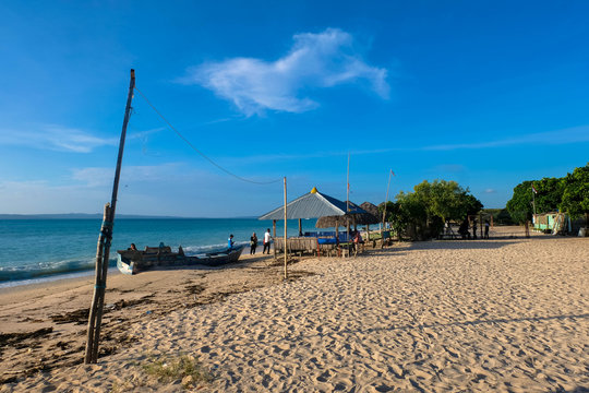 tablolong beach landscape and seascape taken in a day located in kupang east nusa tenggara indonesia