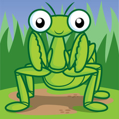 mantis cartoon, Cute cartoon