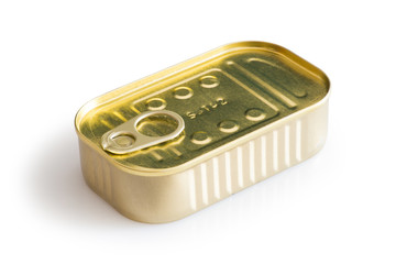 Tin over white background - Lattina su sfondo bianco