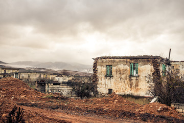 an abandoned town in Ptolemaida greece