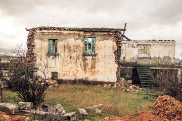 an abandoned town in Ptolemaida greece