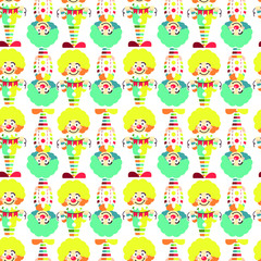 Fototapeta premium Clowns. Pattern