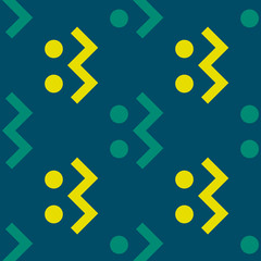Connect right seamless pattern. Strict line geometric pattern for your design.
