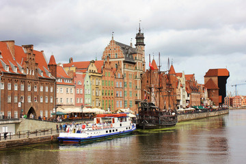Naklejka na ściany i meble Old Town in Gdańsk, Poland