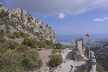 Naklejka premium Nord Zypern, Saint Hilarion Kalesi, Burg St. Hilarion