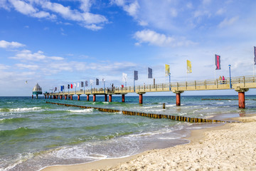 Zingst, Seebrücke, Ostsee 