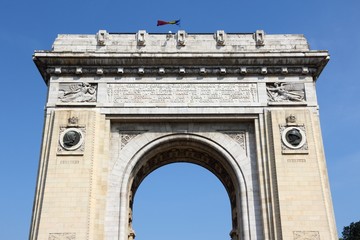 Fototapeta na wymiar Bucharest Triumphal Arch