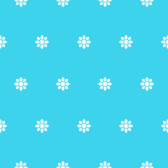 Vector seamless pattern with snowflakes.