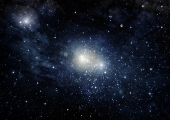 galaxy in a free space