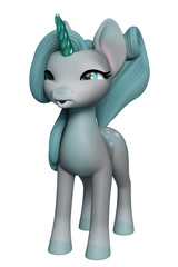 lovely unicorn cartoon © DM7