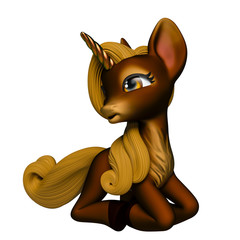 lovely unicorn cartoon © DM7