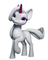 lovely unicorn cartoon © DM7