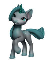 lovely unicorn cartoon © DM7