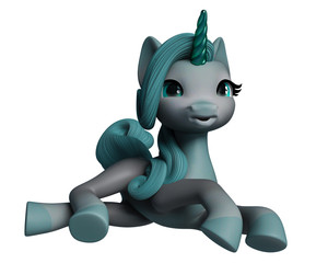 lovely unicorn cartoon © DM7