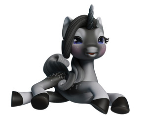 lovely unicorn cartoon © DM7