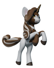 lovely unicorn cartoon © DM7