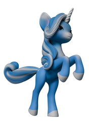 lovely unicorn cartoon © DM7