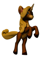 lovely unicorn cartoon © DM7