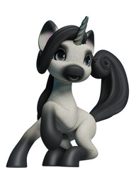 lovely unicorn cartoon © DM7