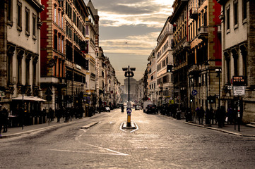 Roma - Via Nazionale - obrazy, fototapety, plakaty