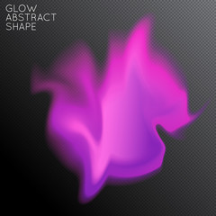 Abstract glow plasma shape