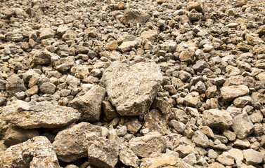 Large rocks in the mountains as a background