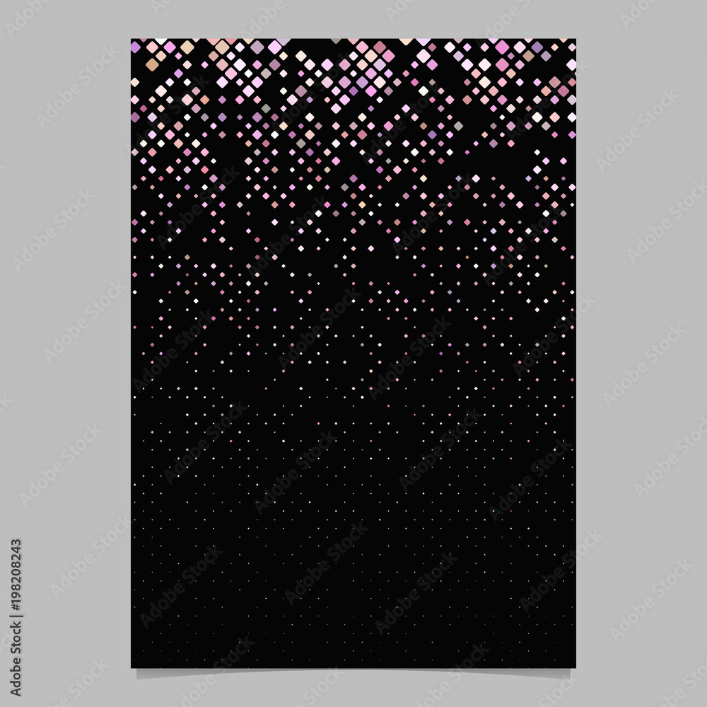 Poster abstract rounded square pattern brochure background design