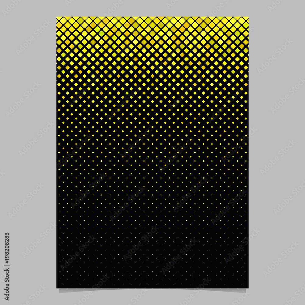 Poster abstract geometrical rounded square mosaic pattern brochure background template
