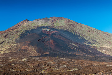 Landschaftsbild der Ansicht vom pico viejo und teide auf der Insel von Tenerife
