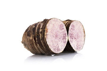 taro isolated on a white