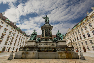 Fototapeta na wymiar Emperor Franz I of Austria monument in Vienna, Austria