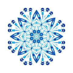 Blue Vector Mandala