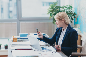 Young woman at the office