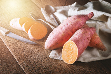 isolated sweet potato