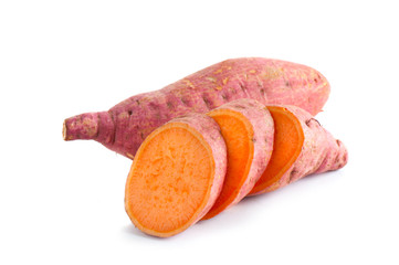 isolated sweet potato